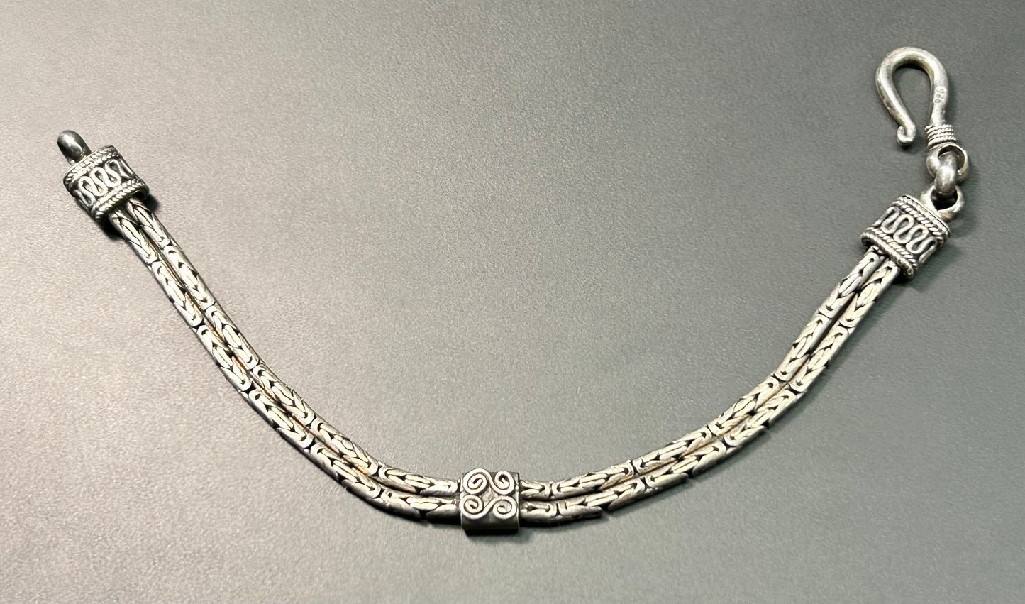 Sterling Silver Byzantine Bracelet