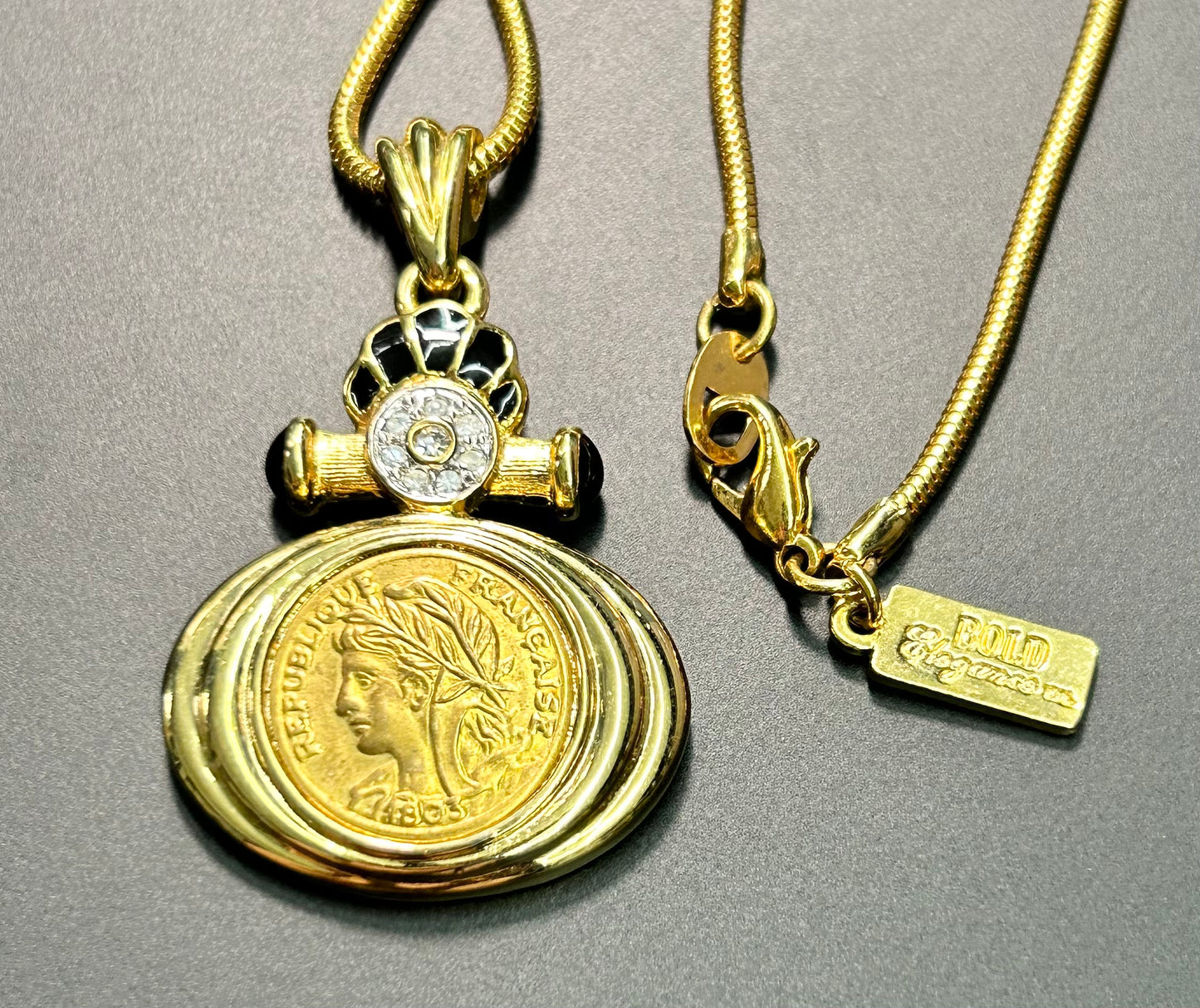 Bold Elegance Coin Necklace