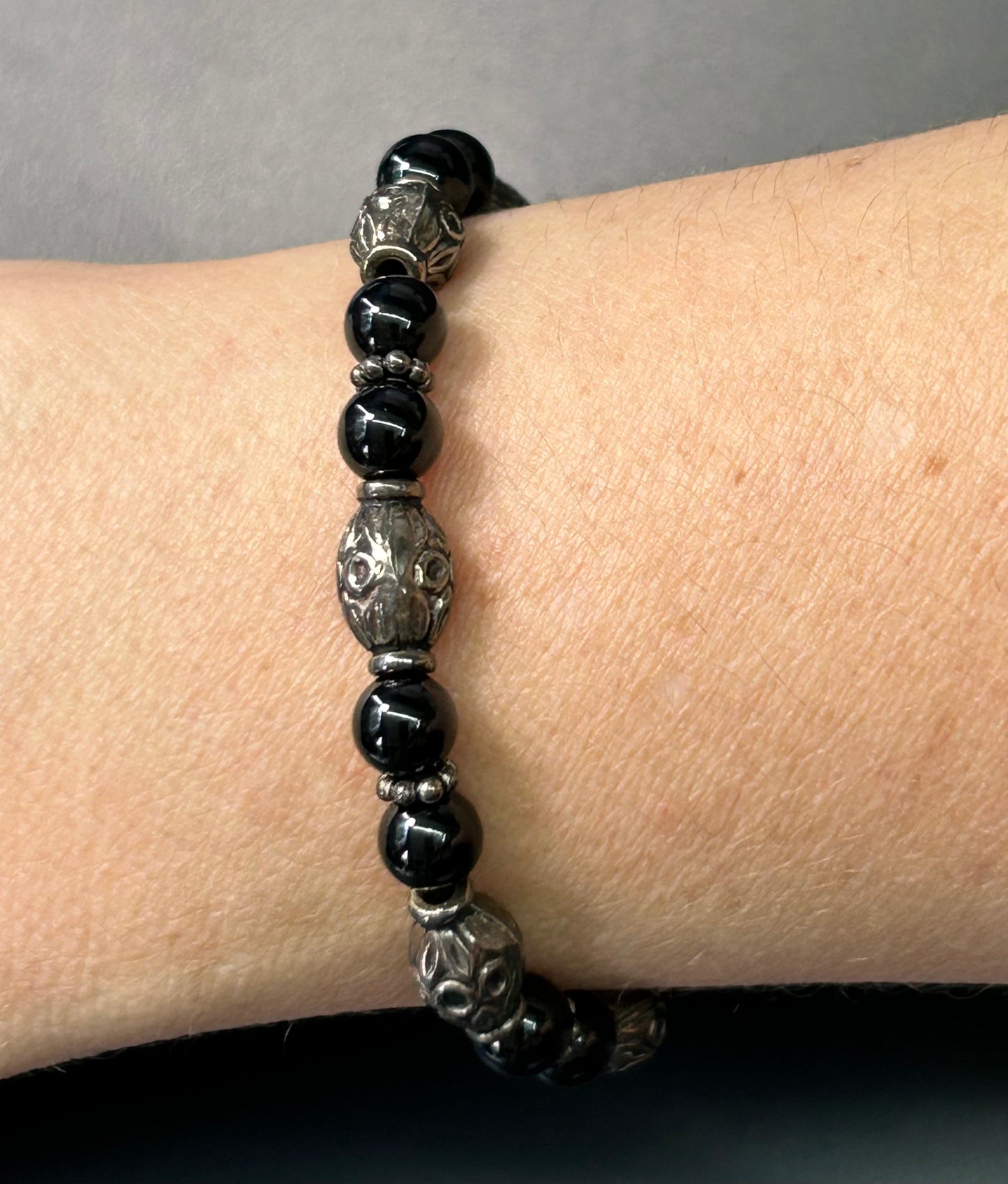 Sterling Silver Beaded Bracelet