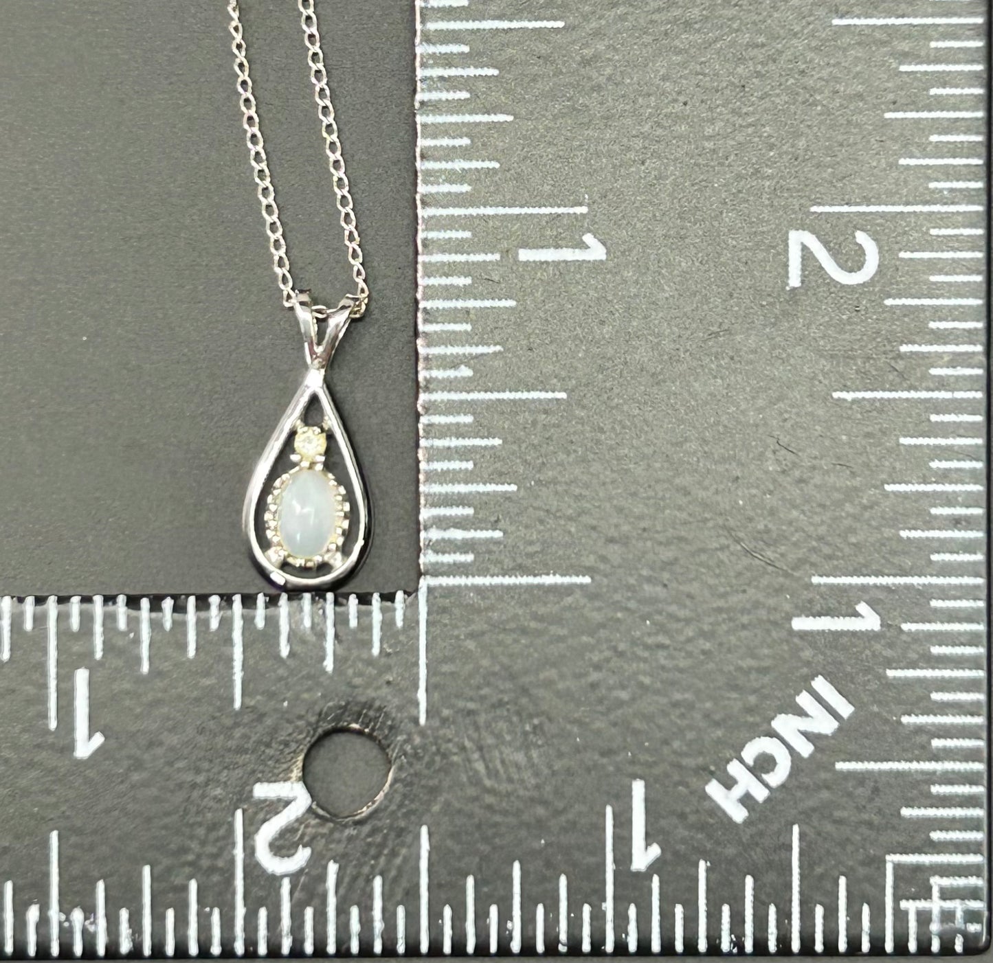 Vintage Sterling Silver Pendant Necklace