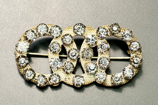 Antique Rhinestone Brooch