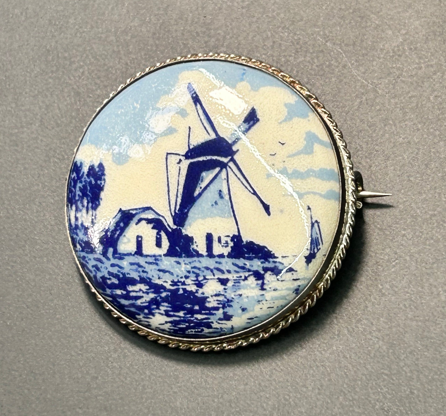 Dutch 835 Silver Brooch