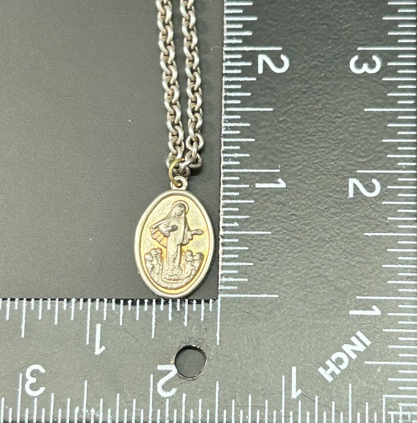 Double Sided Religious Pendant Necklace