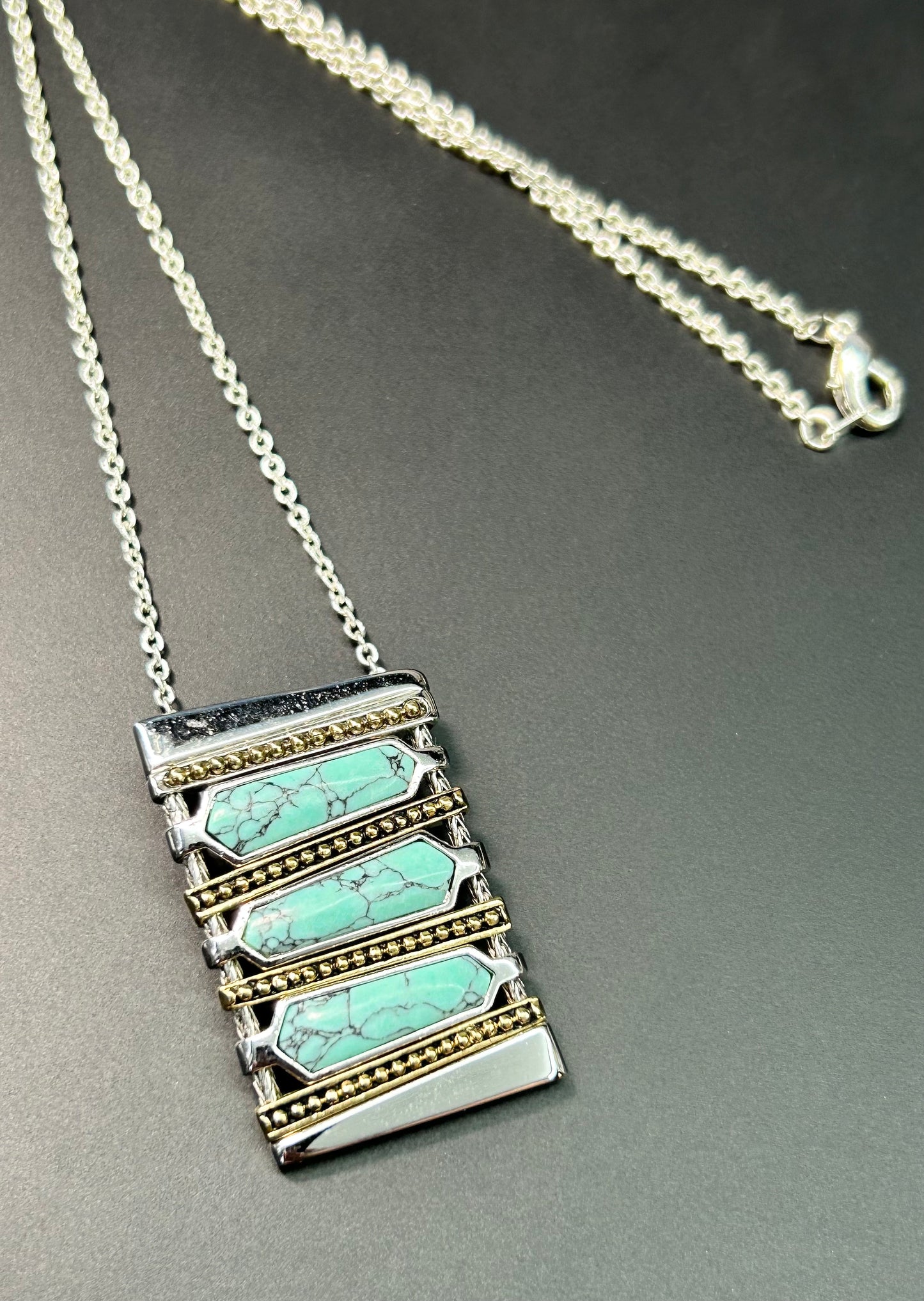 Lia Sophia Faux Turquoise Necklace