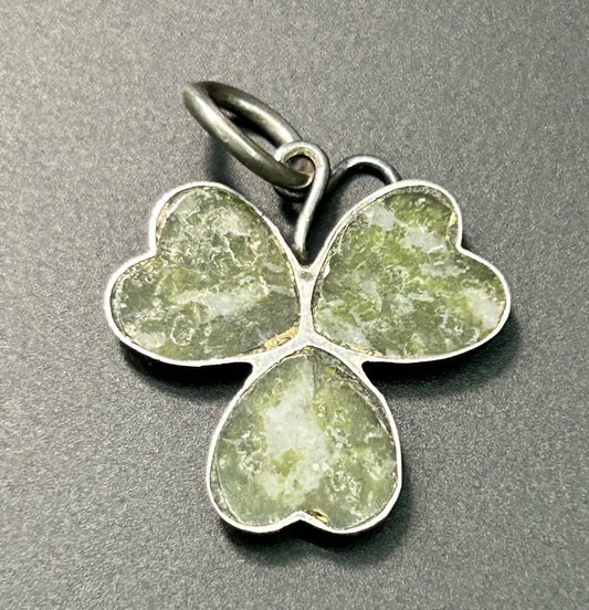 Made in England Sterling Silver Clover Pendant