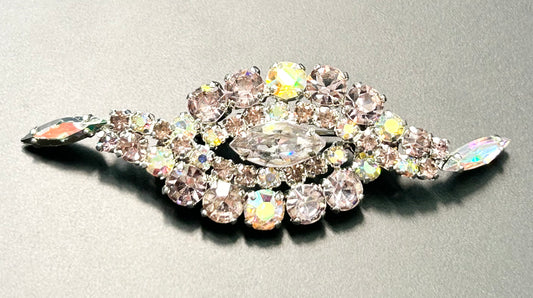 Vintage AB Rhinestone Brooch