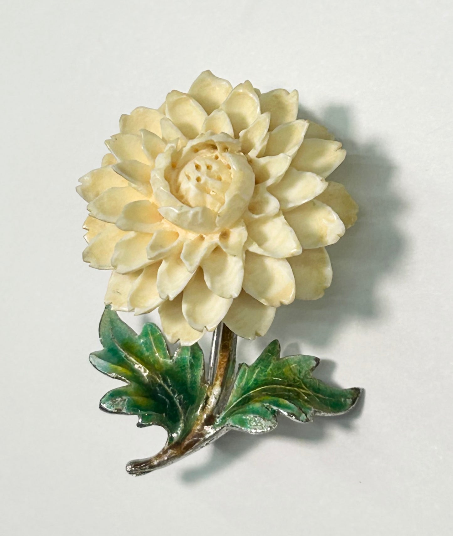 Germany Sterling Silver Flower Brooch