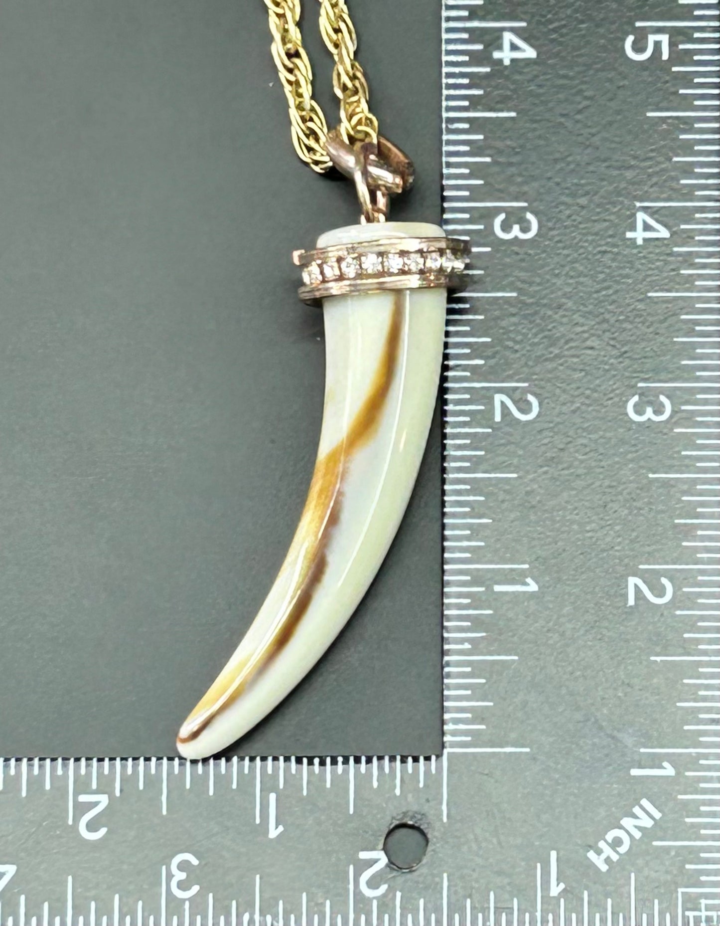 Faux Horn Necklace