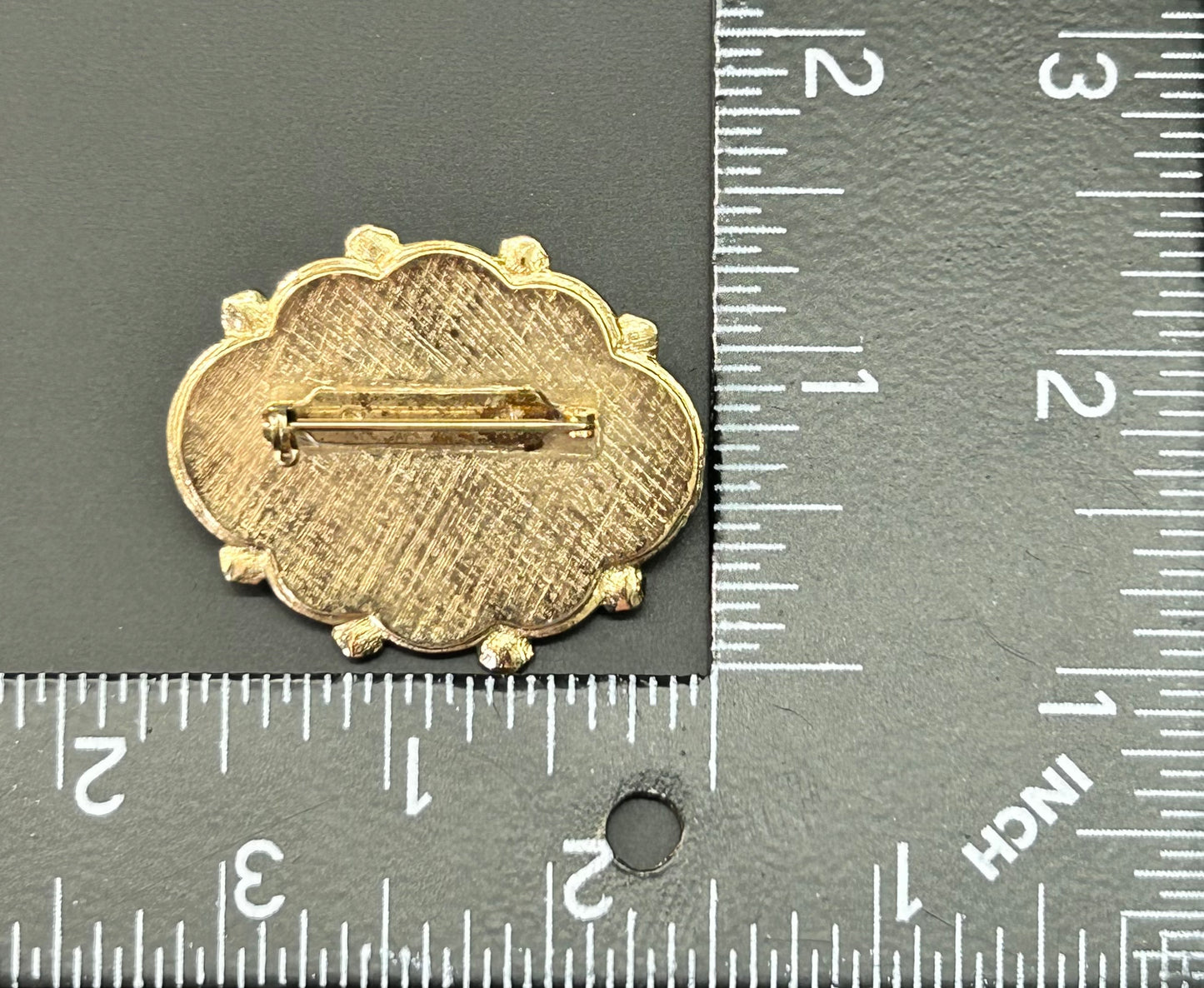 Vintage Pink Cabochon Brooch
