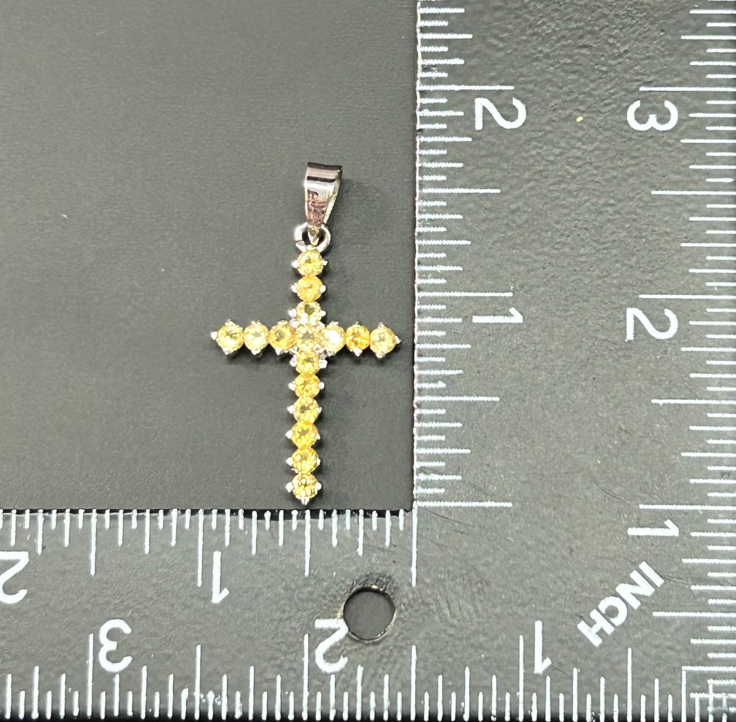 CZ Cross Pendant