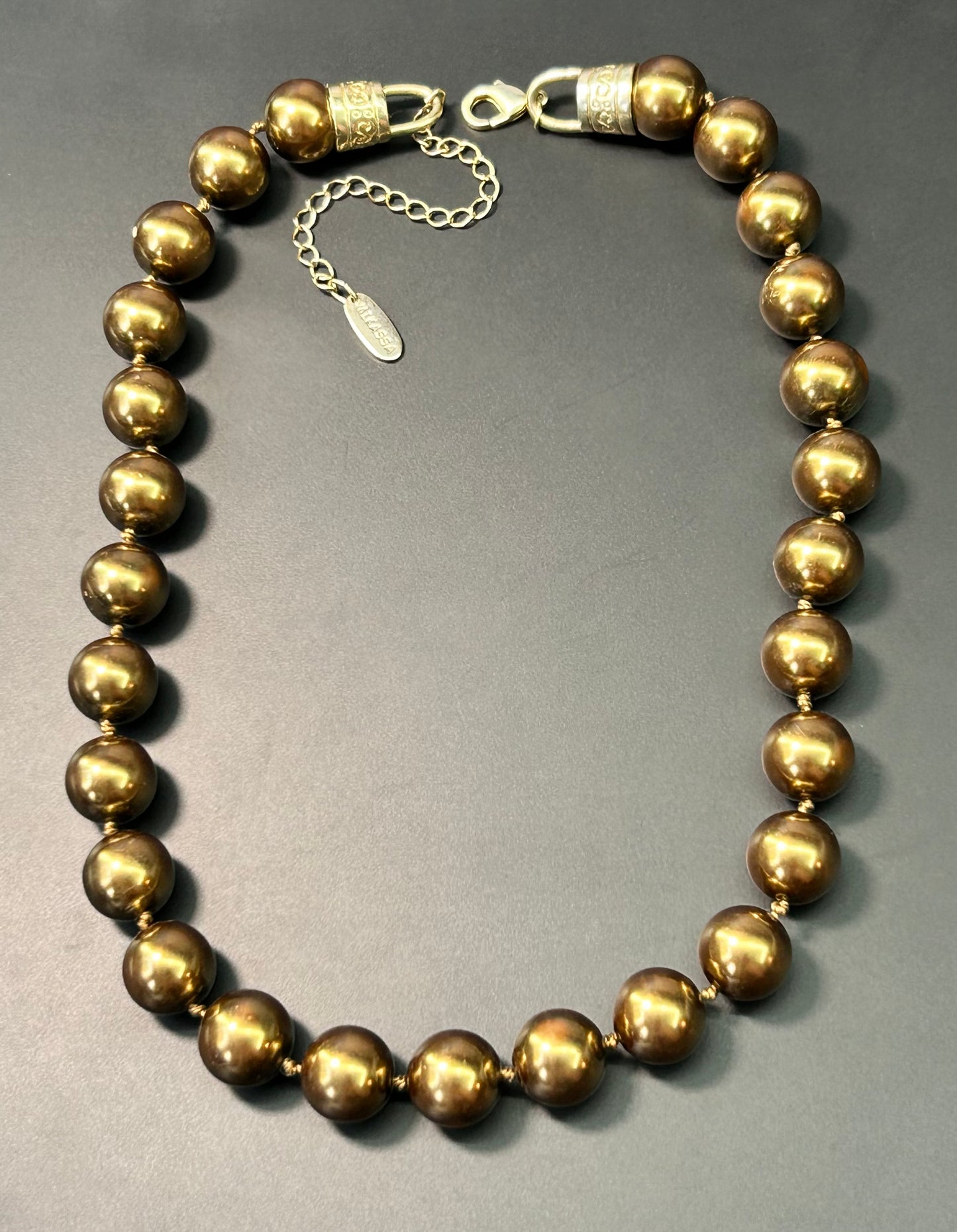 Mikassa Knotted Weighted Bead Necklace