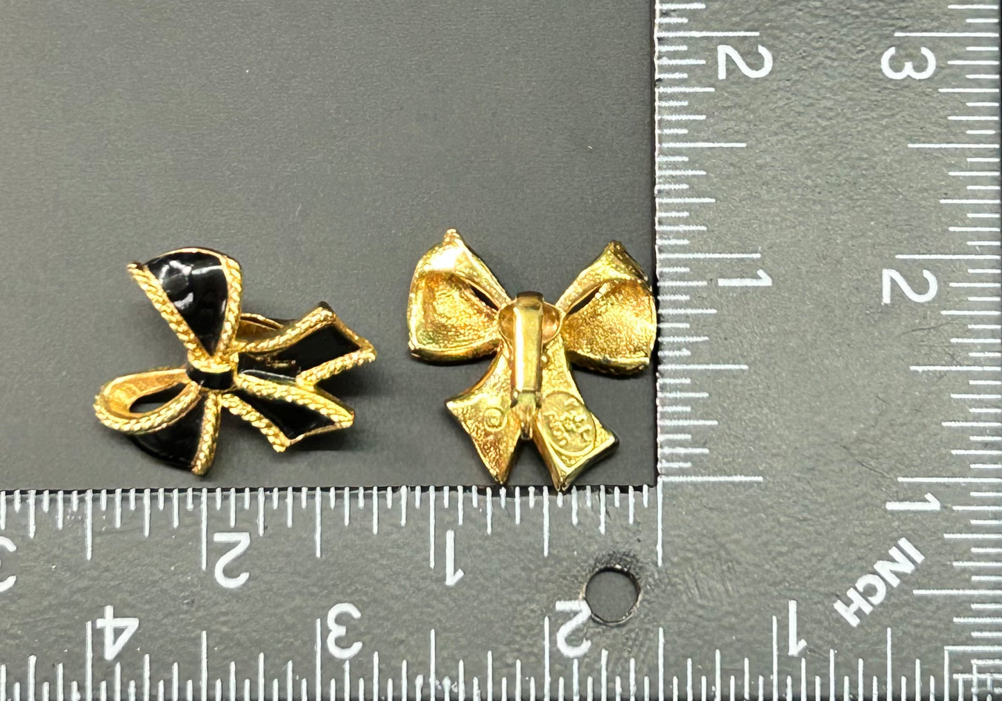 KJL for Avon Bow Clip Earrings