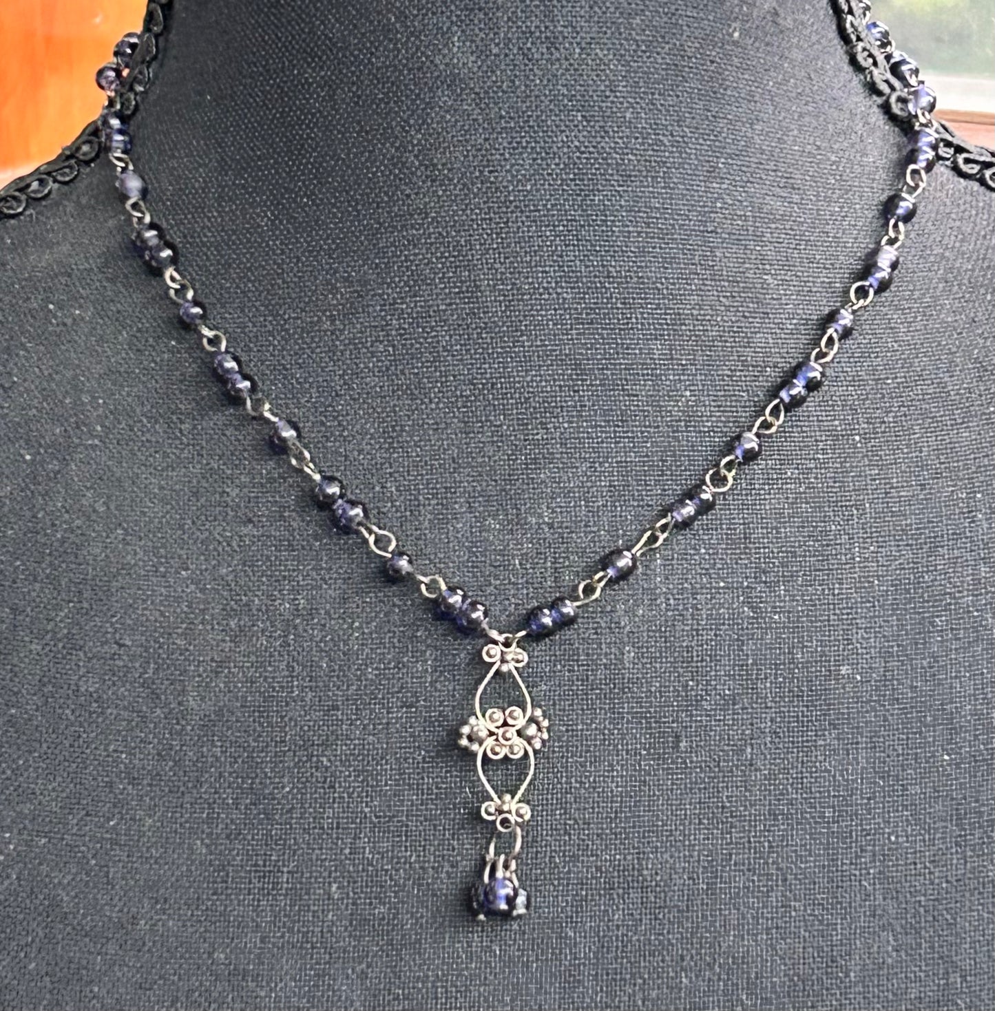 Blue Bead Necklace