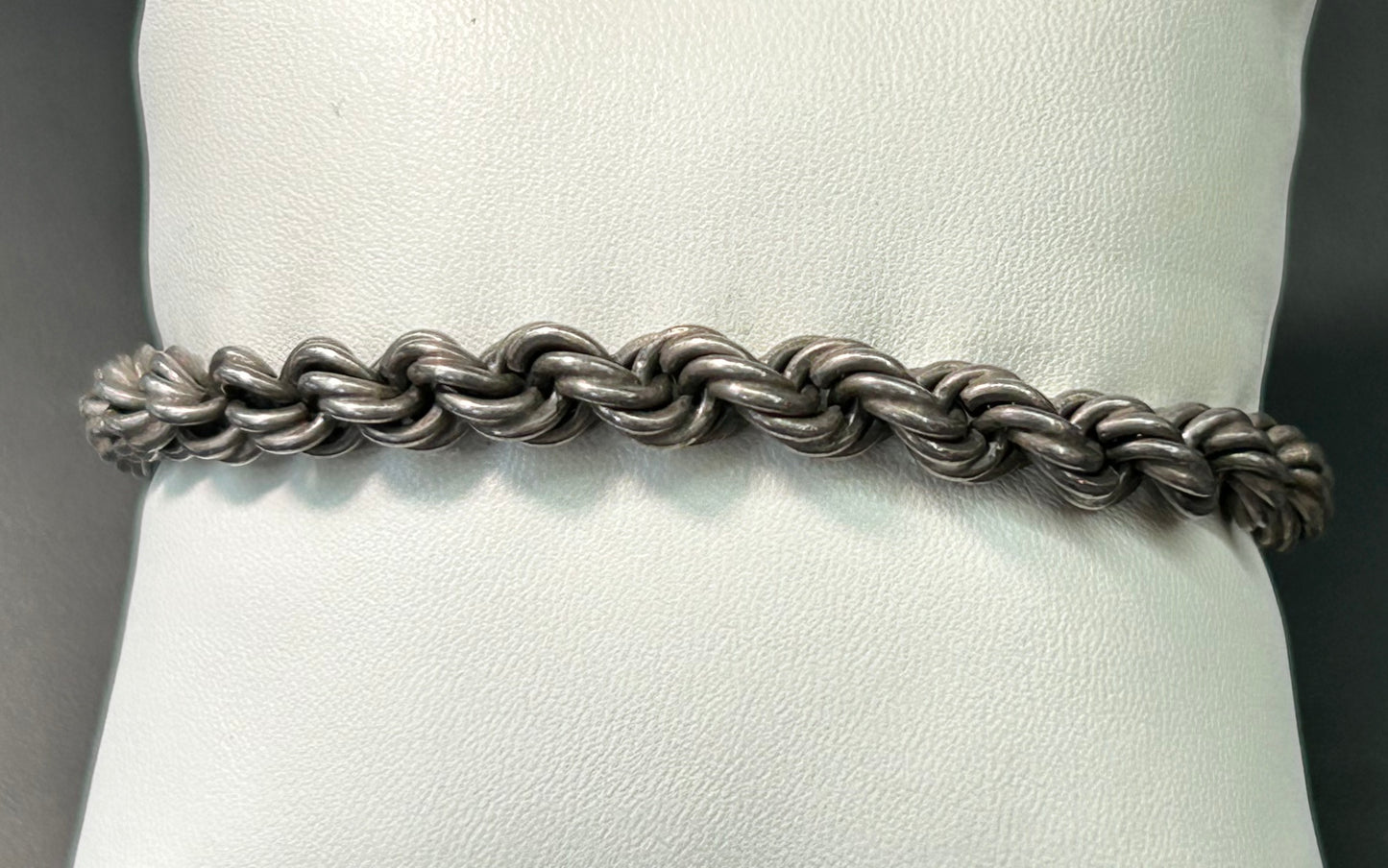 8" Sterling Silver Rope Bracelet