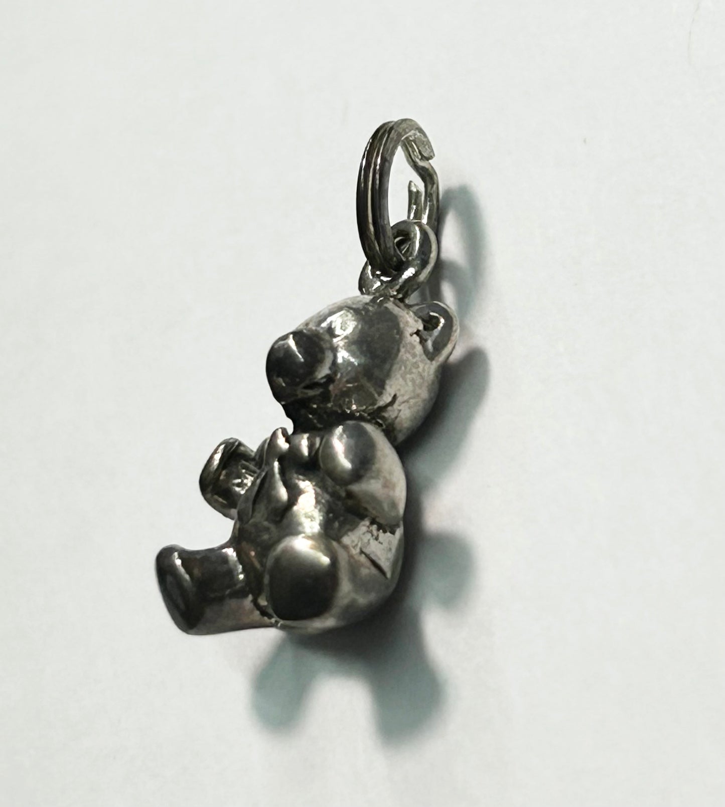 Sterling Silver Teddy Bear Charm or Pendant