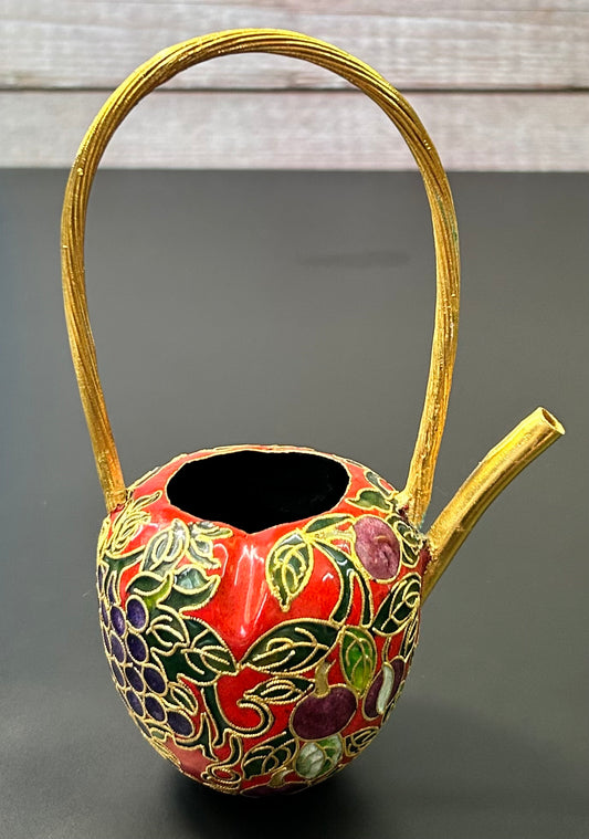 Asian Enamel Decorative Tea Pot