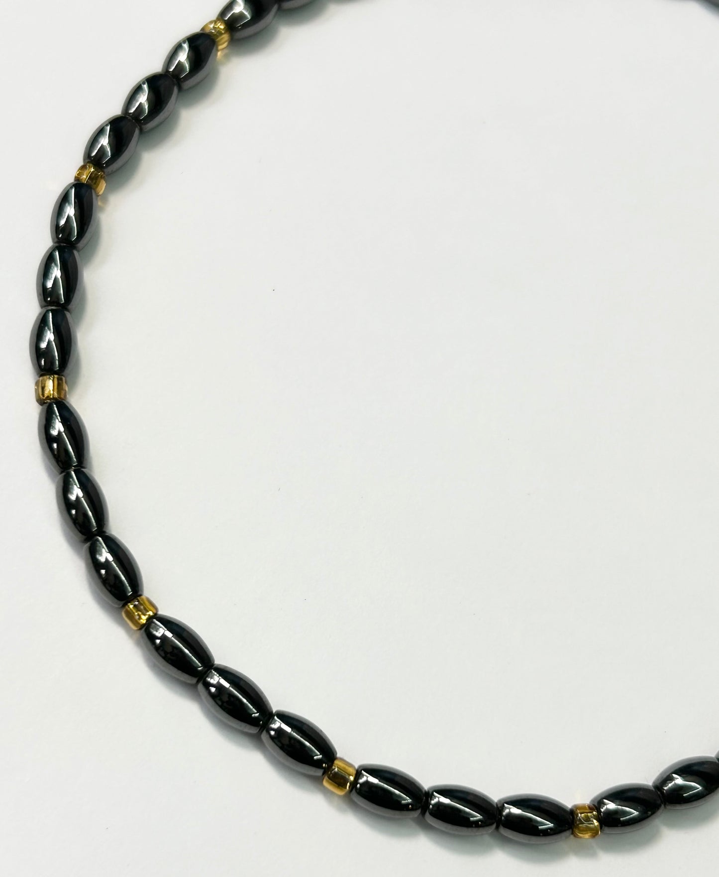 Hematite & Seed Bead Necklace