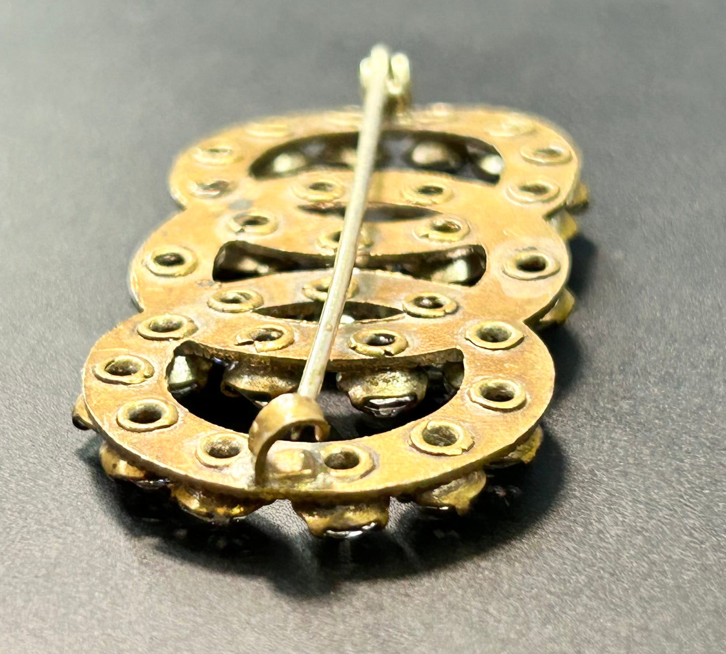 Antique Rhinestone Brooch