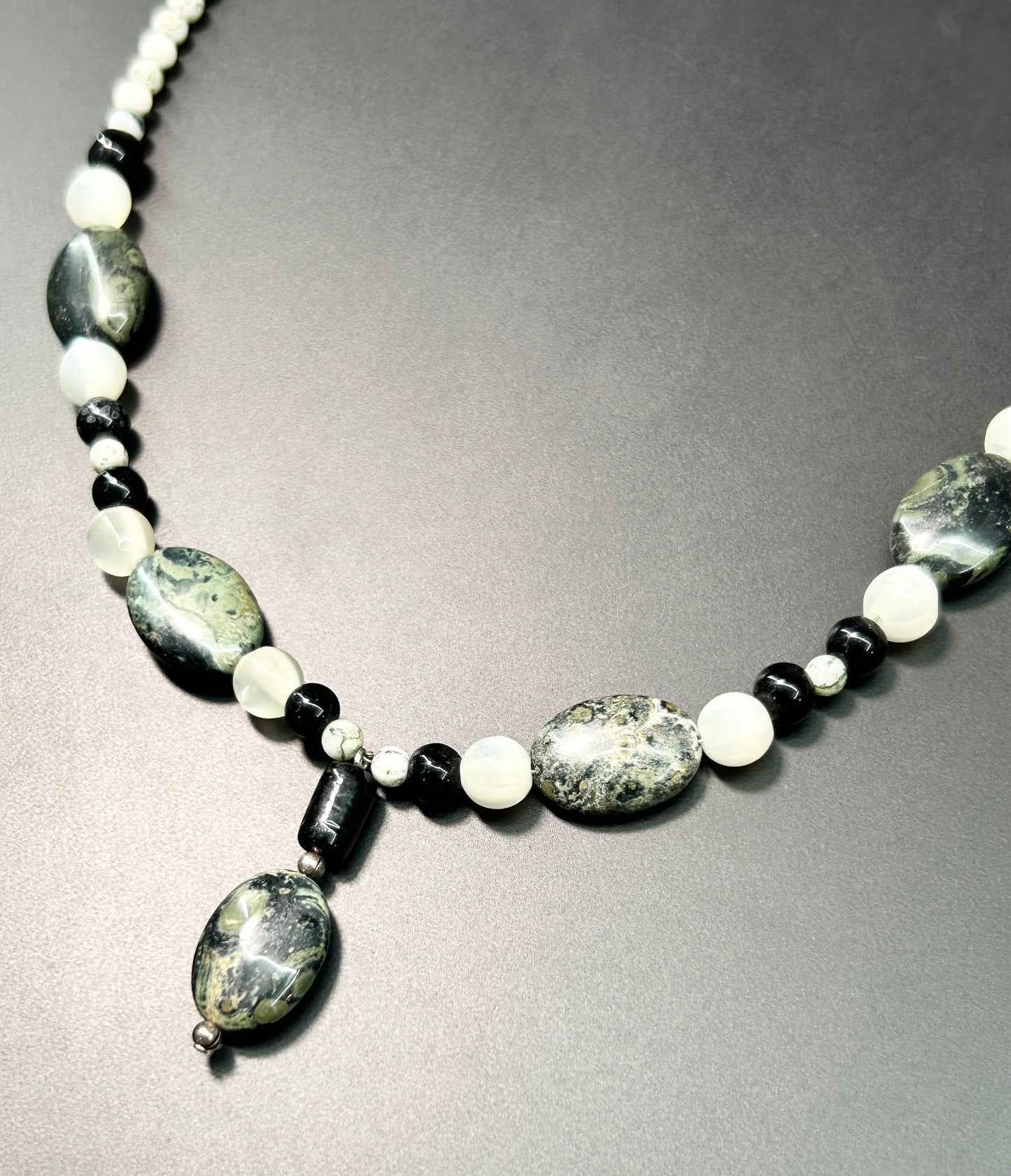 Sterling Silver Kambaba Jasper Necklace