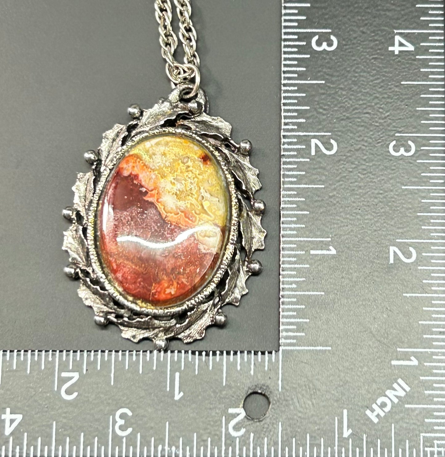 Moroccan Seam Agate Necklace