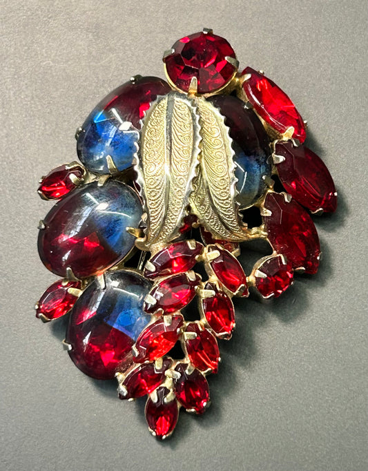 Weiss Rhinestone Brooch