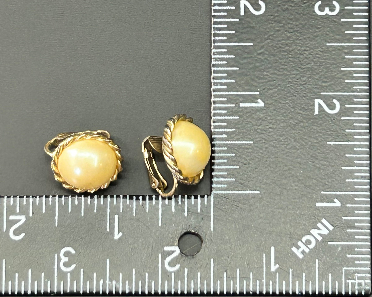 Hobe Faux Pearl Clip Earrings