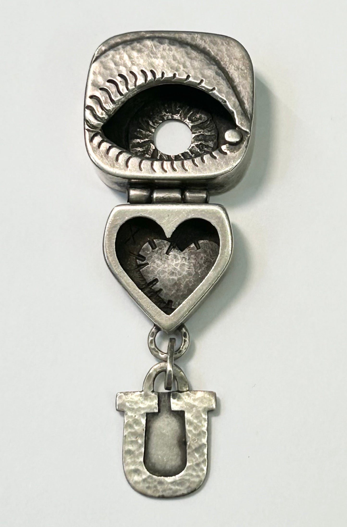 Artisan Sterling Silver I Love You Pendant
