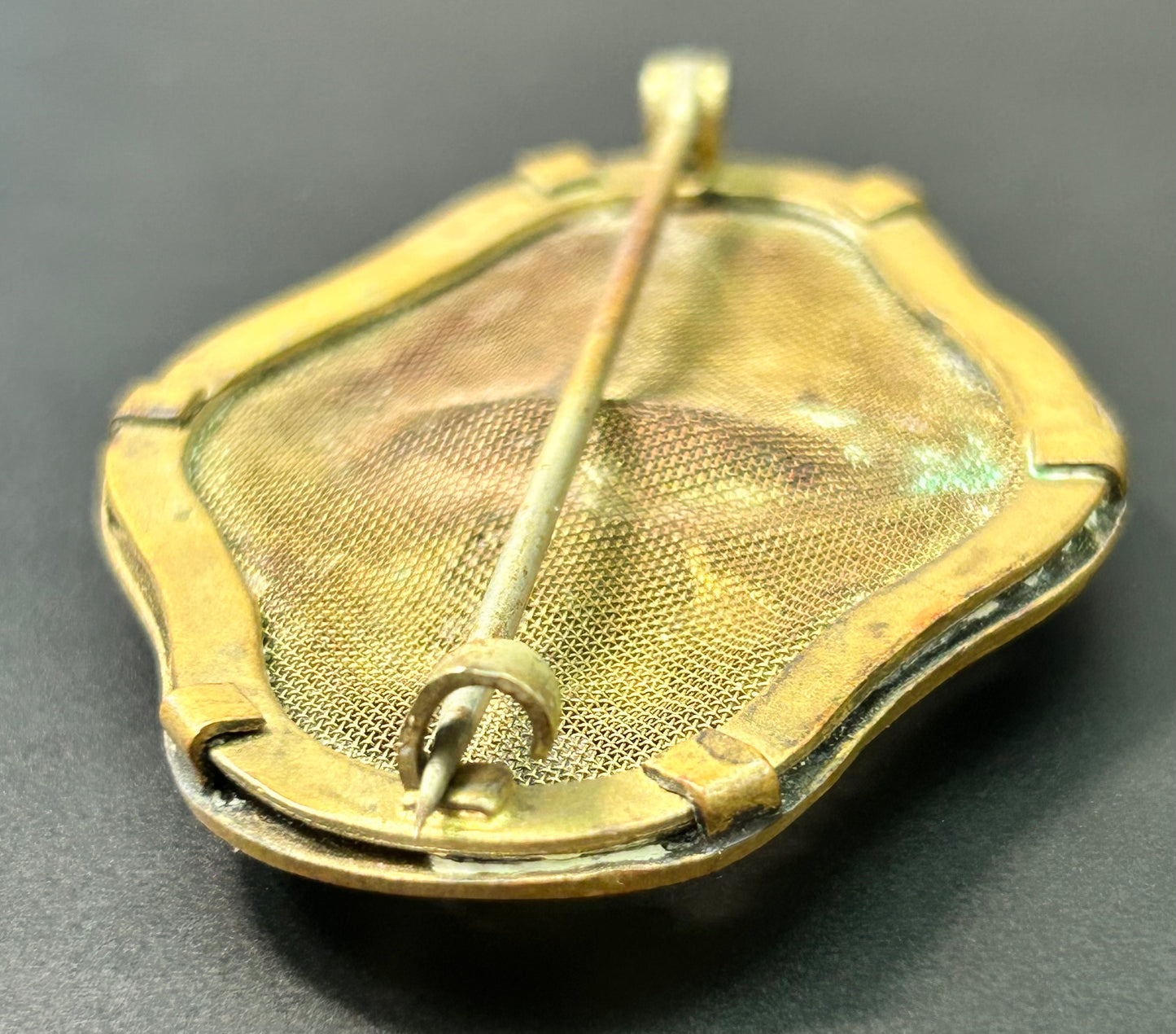 Vintage Glass Center Brooch