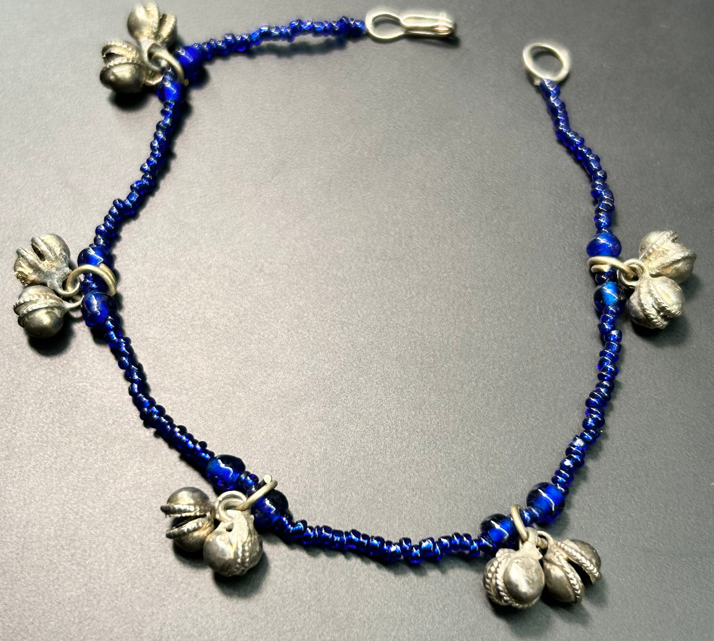Glass Bead Bell Anklet