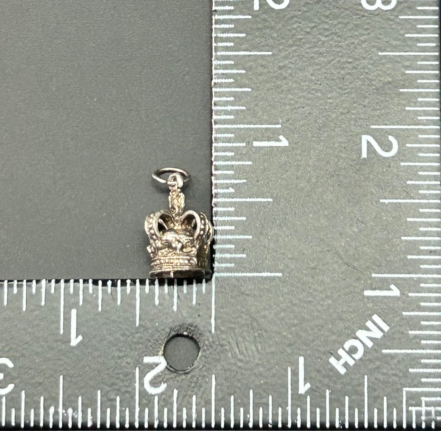 Sterling Silver Crown Charm or Pendant