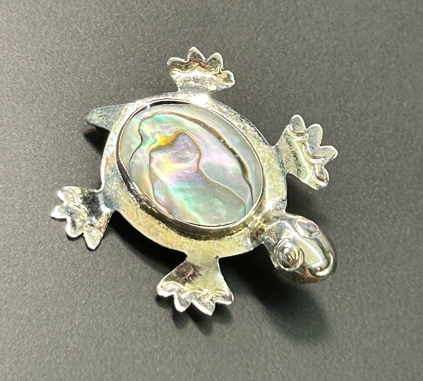 Alpaca Mexico Turtle Brooch