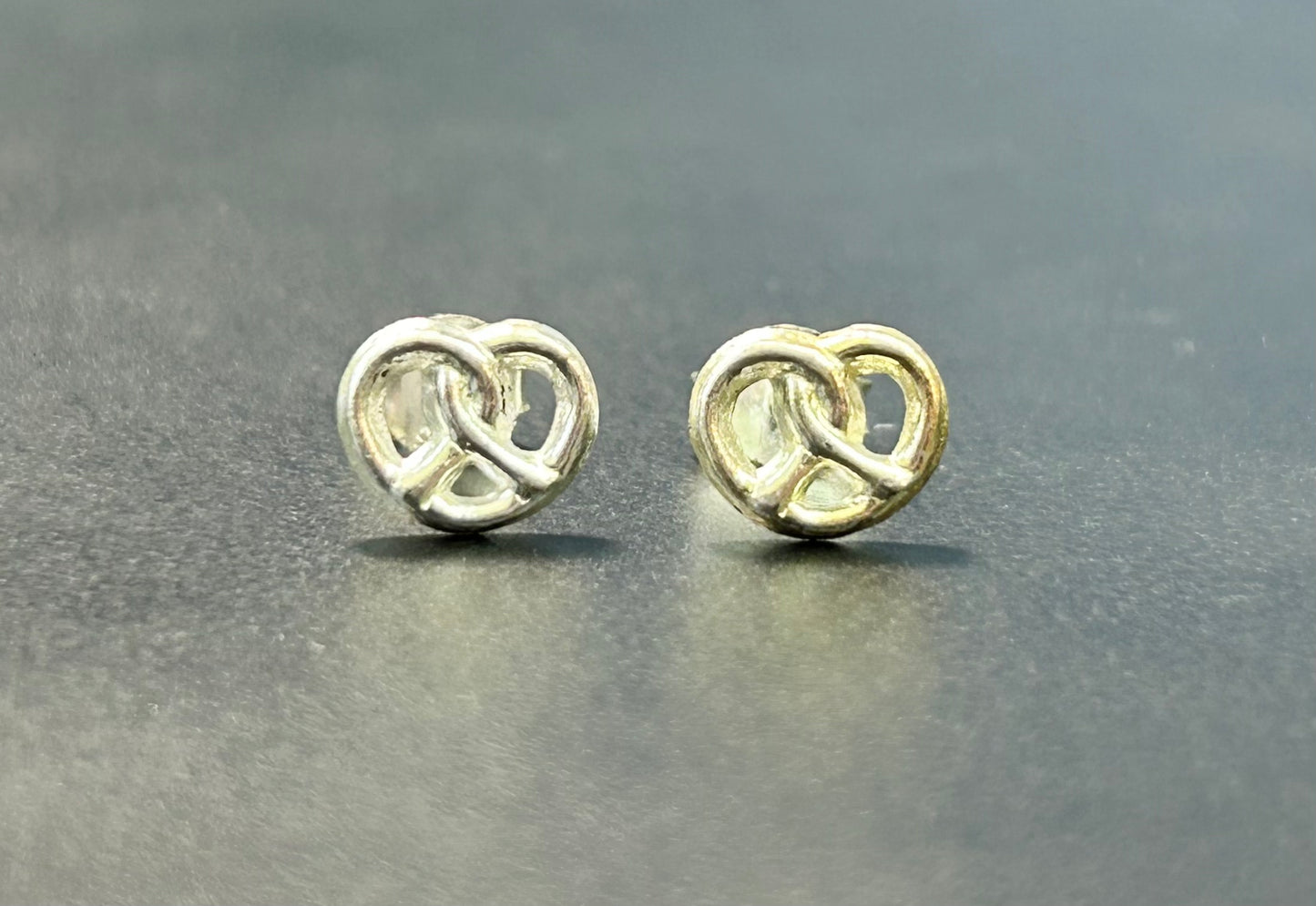 Sterling Silver Pretzel Earrings