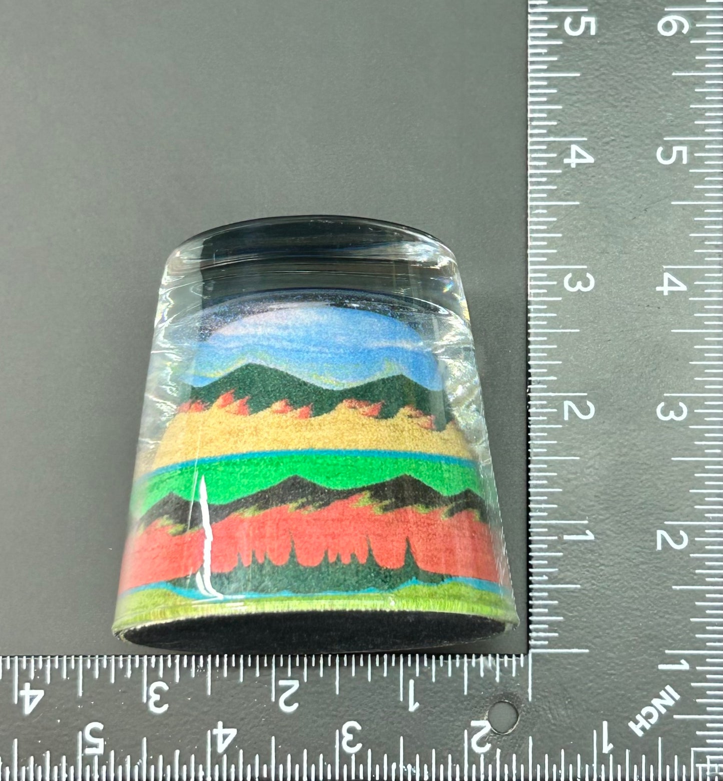 Sunset Sand Art Paperweight