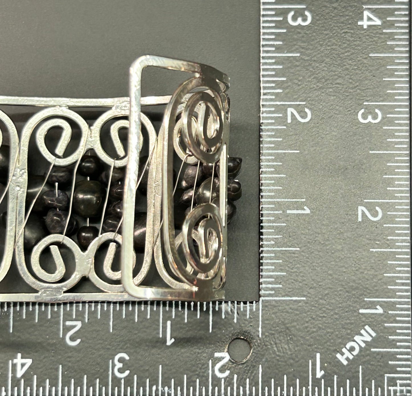 Silver Tone Bead Bracelet