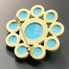 Turquoise Color Brooch