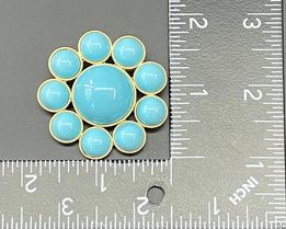 Turquoise Color Brooch