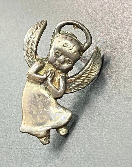 Sterling Silver Angel Lapel Pin