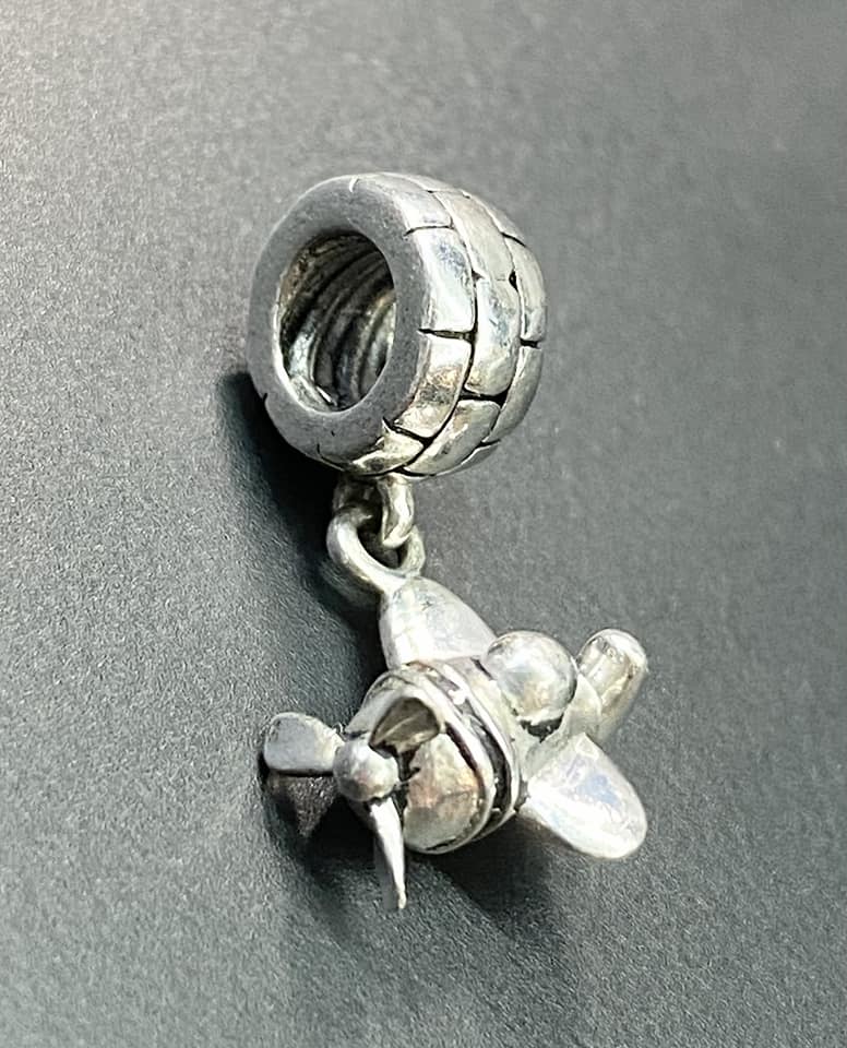 Sterling Silver Airplane Charm