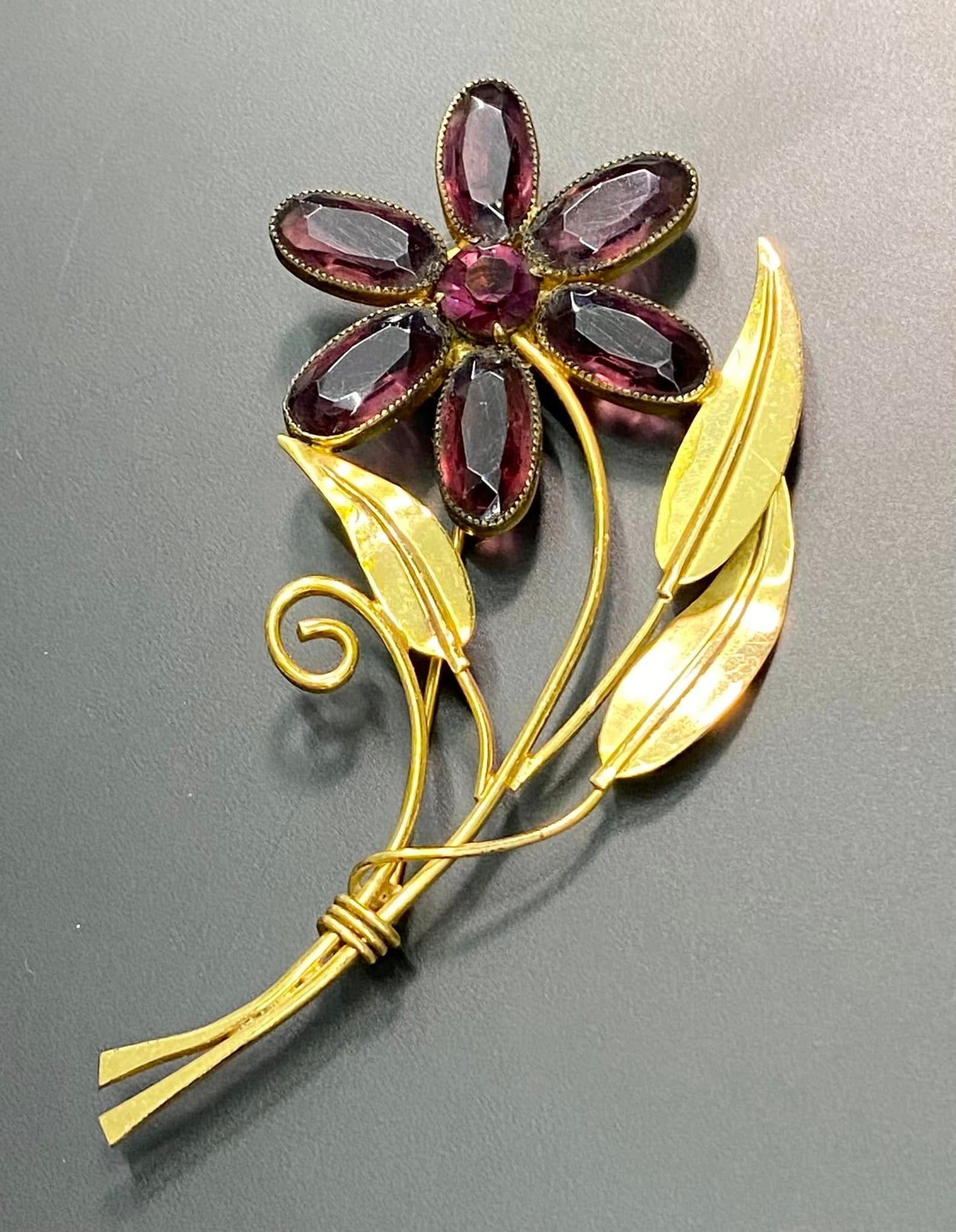 Craft By Coro Sterling Silver Vermeil Brooch