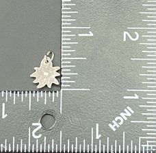 800 Silver Flower Charm or Pendant