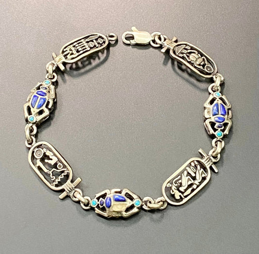 Sterling Silver Egyptian Bracelet