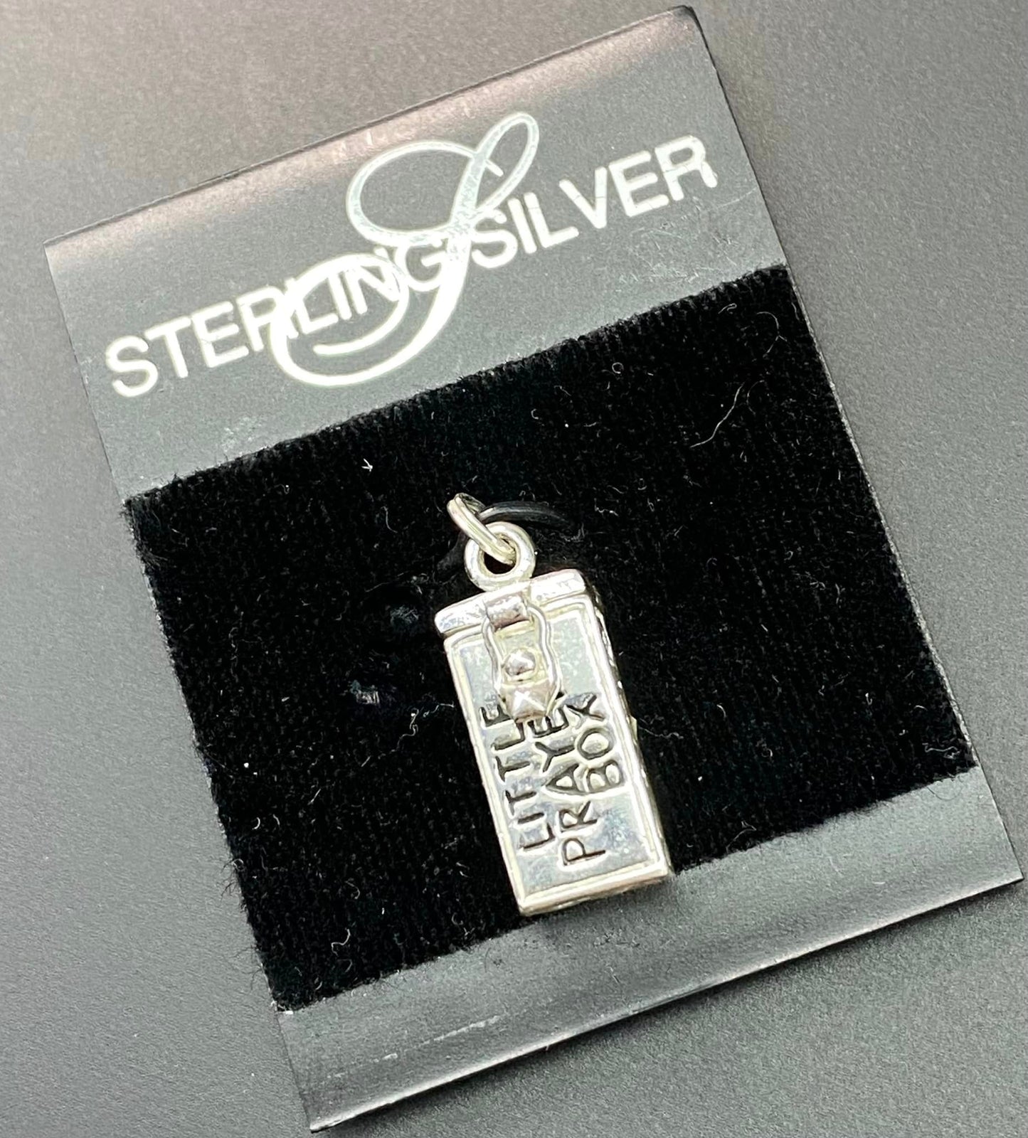 Sterling Silver Prayer Box Charm or Pendant