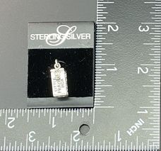 Sterling Silver Prayer Box Charm or Pendant