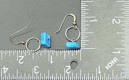 Sterling Silver Blue Quartz Earrings