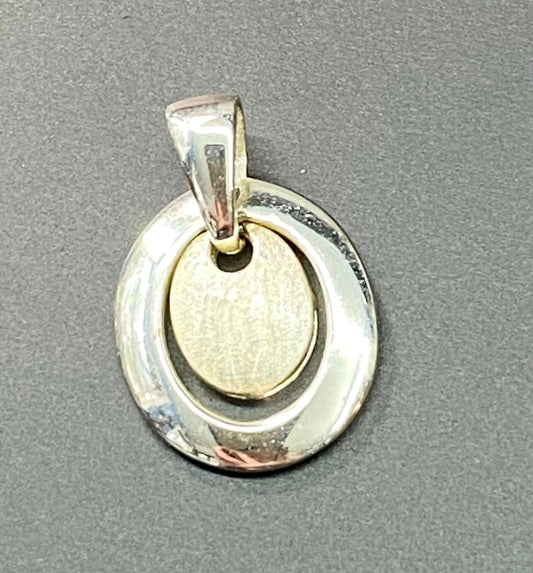 Sterling Silver & Vermeil Pendant