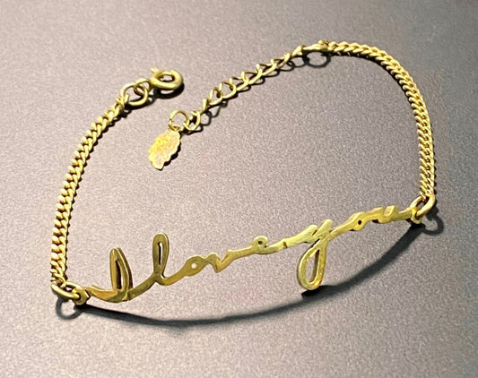 Sterling Silver Vermeil Love Bracelet