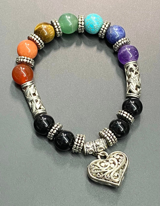 Colorful Stone Stretch Bracelet