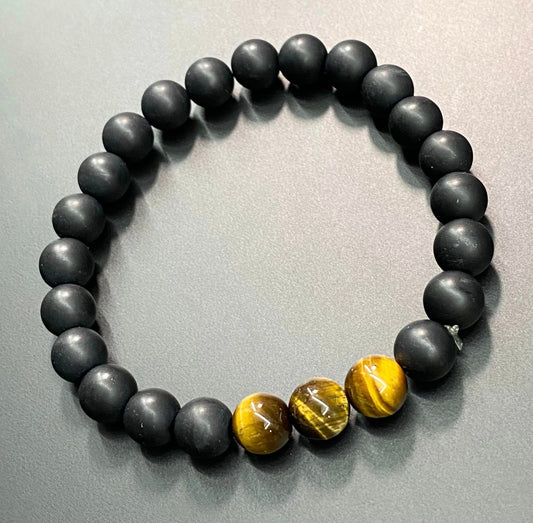 Tigers Eye & Onyx Bracelet