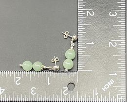 Sterling Silver Jade Earrings