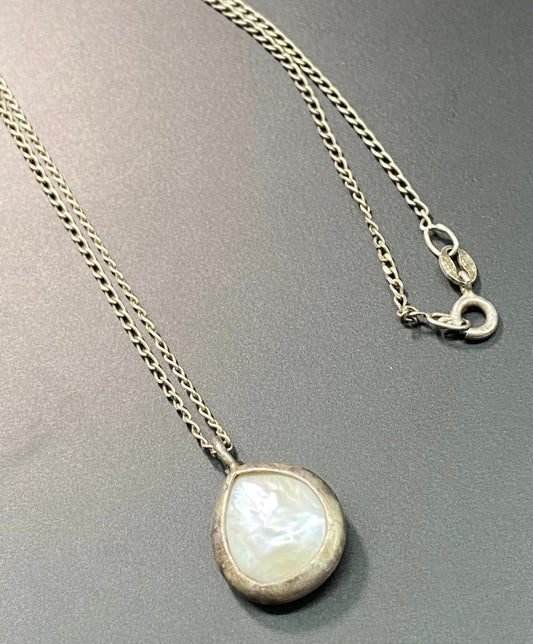 Sterling Silver Pearl Necklace